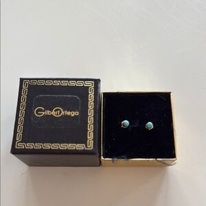 Gilbert Ortega Turquoise Stud Earrings
